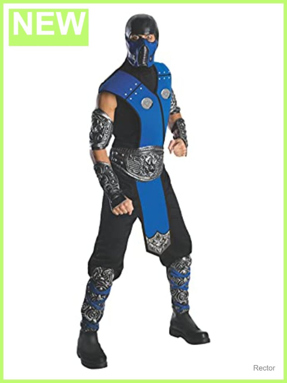 Mortal Kombat Sub Zero Adult Costume Jumpsuit Mask Armor